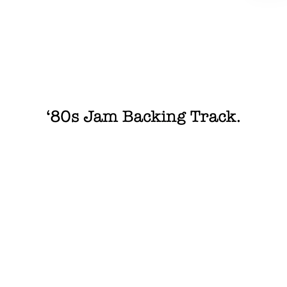 '80s Jam Backing Track